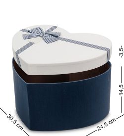 Packing Symphony WF-94-A Набор коробок из 3шт «Сердце» цв.син./молочн.