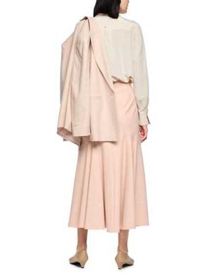 Marc Cain Юбка с объемным подолом из ткани с принтом елочка