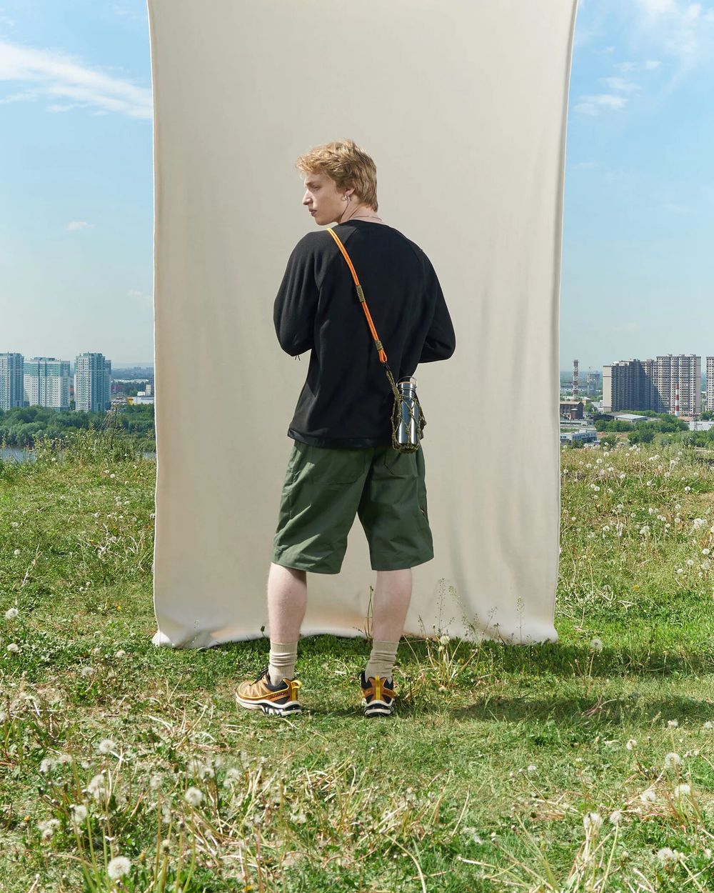 Толстовка Called a Garment Utilitarian черная