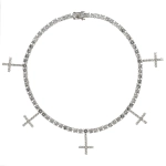 Колье Crystal Crosses