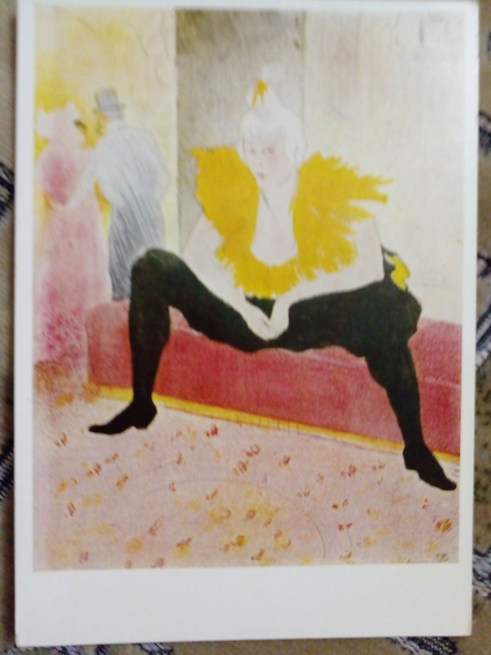 Открытка. H. Toulouse-Lautrec.The Clown. (Тулуз-Лотрек Анри де. Клоун). ГДР