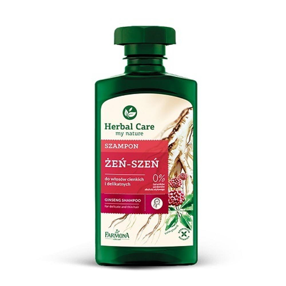 Шампунь для тонких и хрупких волос Женьшеневый Farmona Herbal Care 300мл
