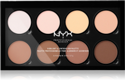NYX Professional Makeup Highlight & Contour PRO - палитра для контурирования лица, 8× 2,7 g
