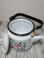 Чайник 3,5л с рисунком Гортензия (Рапсодия) белый 1с26с