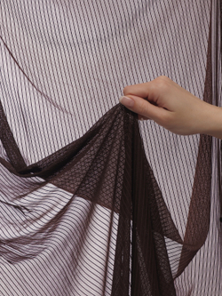 Сетка эластичная шоколад в полоску метражом