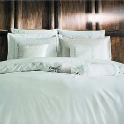 Постельное белье CATENA NAKISLI  бирюзовый deluxe TIVOLYO HOME Турция