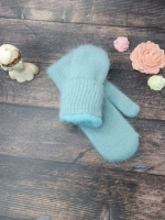 Варежки зимние теплые пушистые ангора