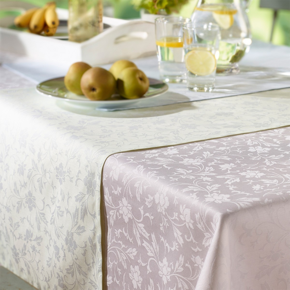 Скатерть круглая 160 Curt Bauer Benita зеленая фото