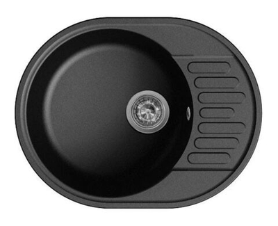 Мойка LEX ORTA 620 BLACK  кварцевая