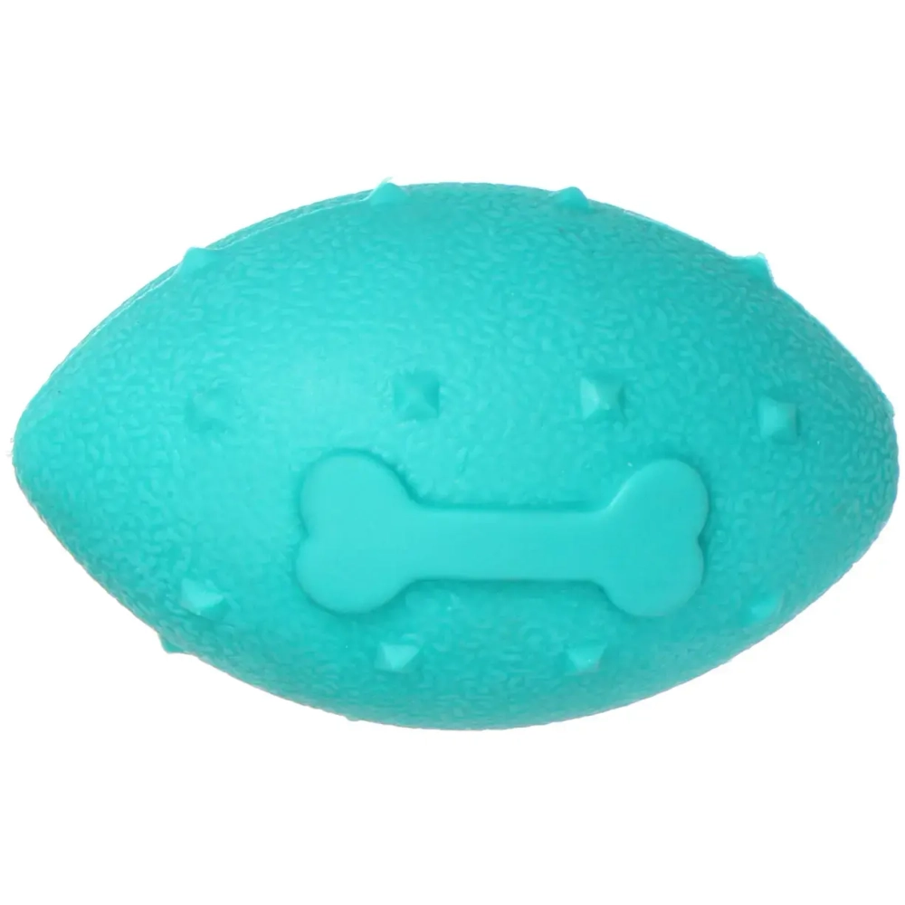 Игрушка - регби для собак средних, мелких и крупных пород «Сырик для Бро», лапка, цвет голубой, 10*6*6см (лейбл)