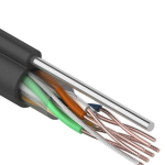 Кабель с тросом UTP 4PR 24AWG CAT5e 305м CU ПЭ PROCONNECT