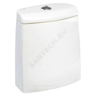 Бачок для унитаза нижний подвод арматура 2/реж слив кнопка белый Victoria Nord Roca 341ND0000