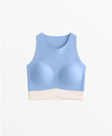 Oysho Топ-майка Perfect-Adapt, лавандово-голубой