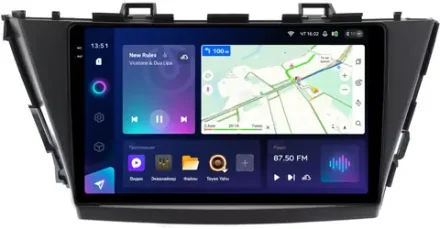 Магнитола для Toyota Prius Alpha 40 2011-2014 (правый руль) - Teyes CC3-2K на Android 10, 2K QLED, ТОП процессор, CarPlay, 4G SIM-слот