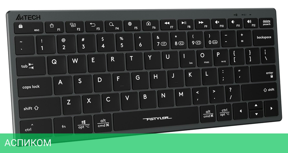 Клавиатура A4Tech Fstyler FBX51C серый