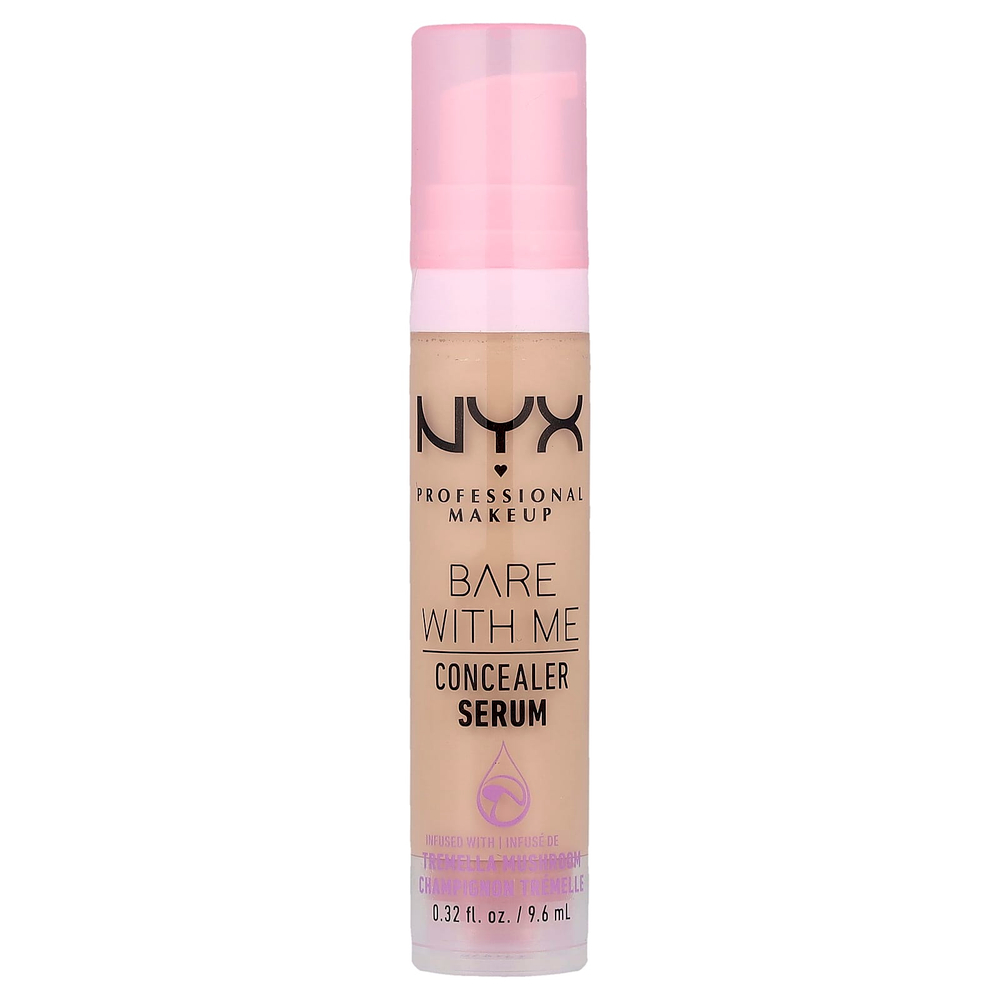 NYX Professional Makeup, Bare With Me, консилер-сыворотка, 2,5% ваниль, 9,6 мл (0,32 жидк. Унции)