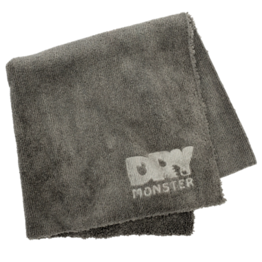Dry Monster PREMIUM Серая супер мягкая микрофибра ультразвук. обрезка 40х40см 420гр/м