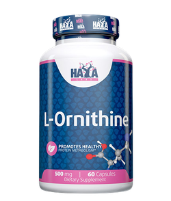 HaYa Labs " L-Орнитин " ( L-Ornithine ) 500 mg, 60 caps
