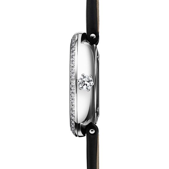 Часы Tiffany Eternity 28 MM Round в белом золоте с сапфирами и бриллиантами