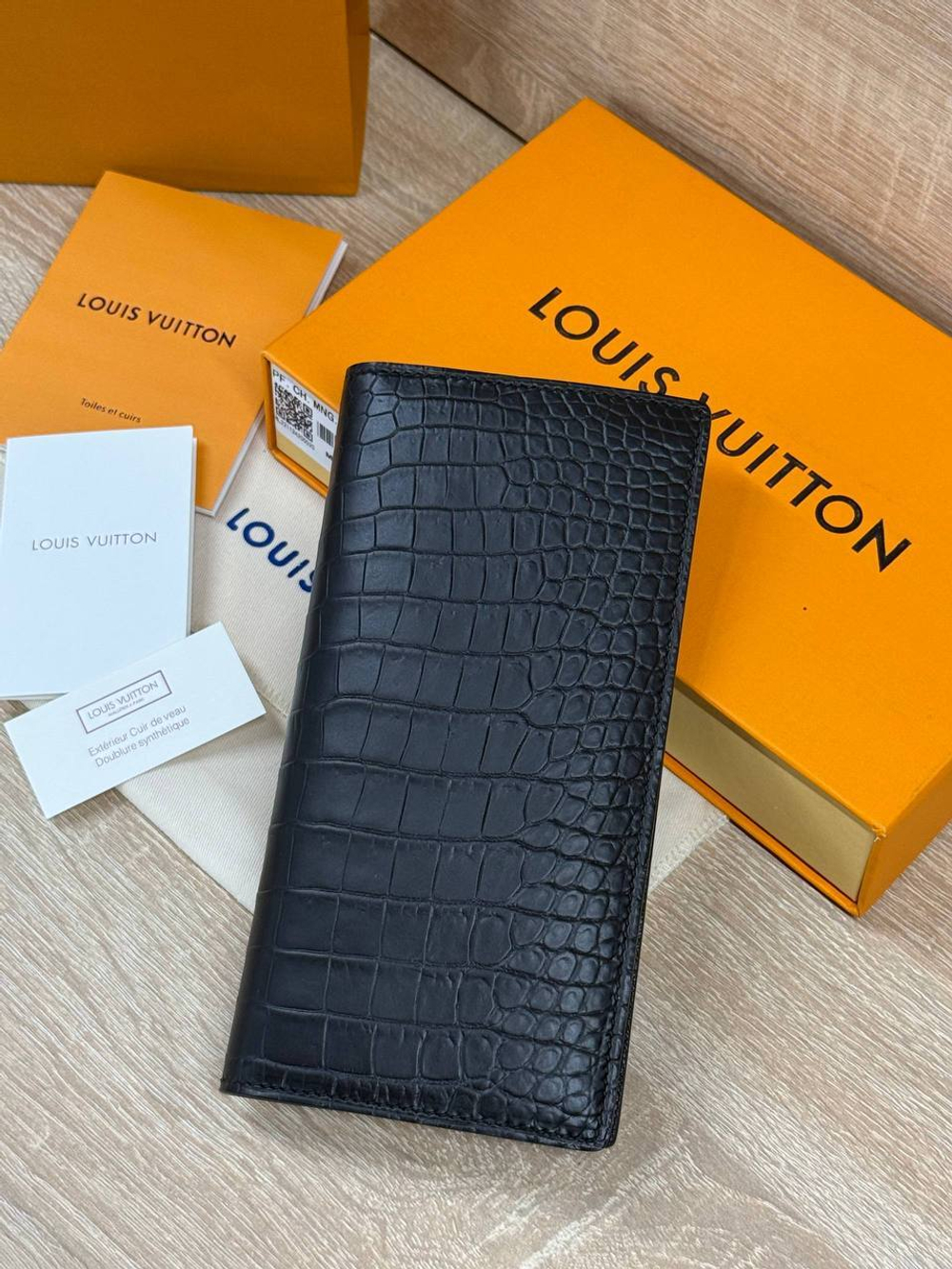 Кошелек Hermes из кожи крокодила