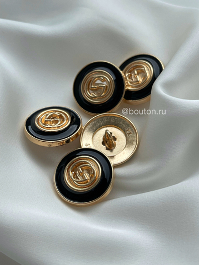 Пуговицы Гучч. Черные Золото
