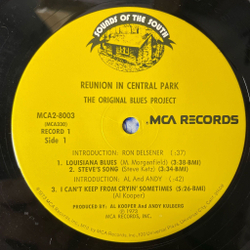 Винтажная виниловая пластинка LP The Original Blues Project Reunion In Central Park (USA 1973)