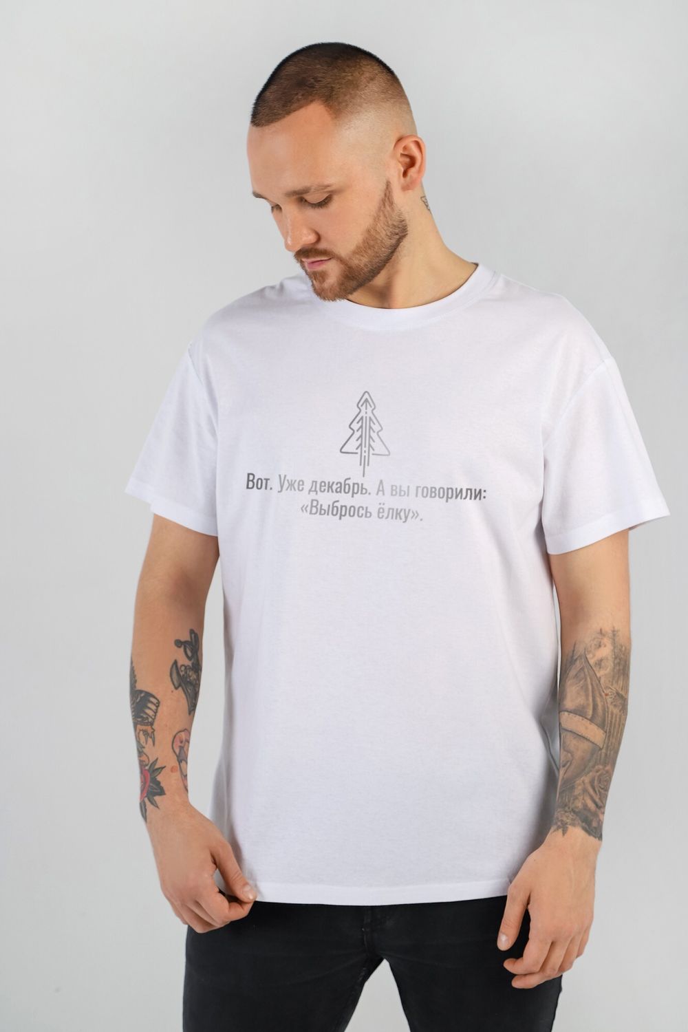 Фуфайка (футболка) мужская Презент-4 Виотекс БЕЛЫЙ