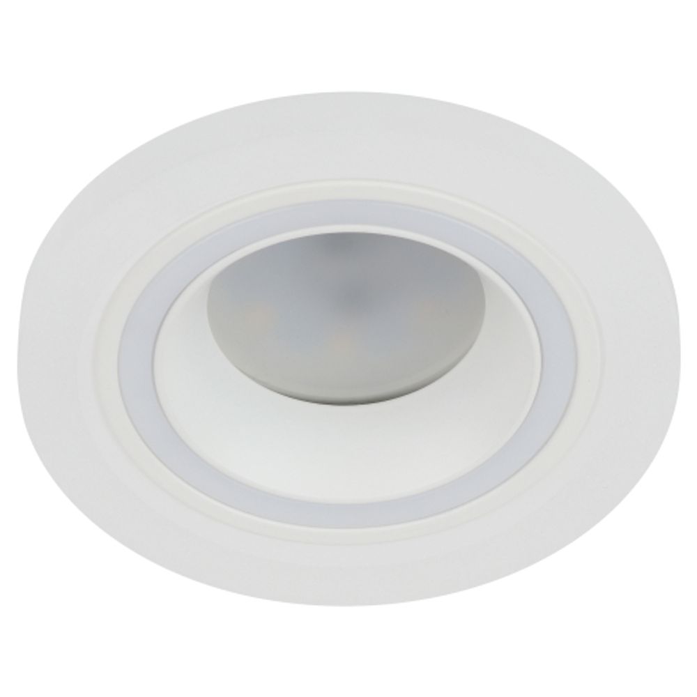 Встраиваемый светильник декоративный ЭРА DK90 WH MR16/GU5.3 белый | Декоративные встраиваемые светильники