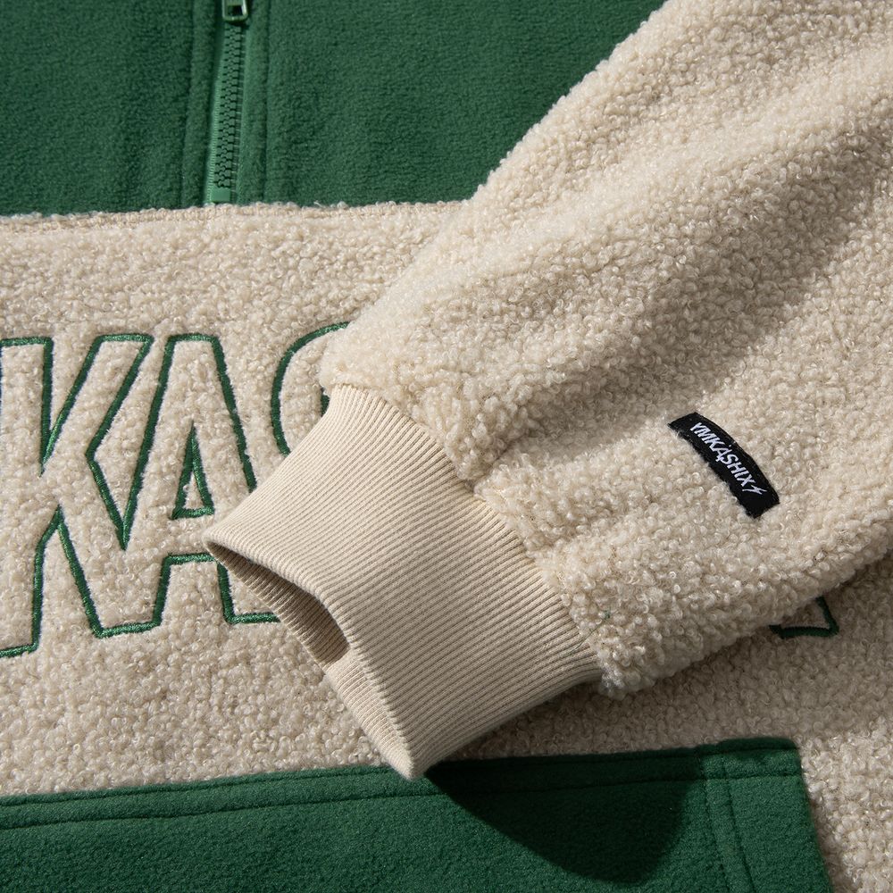 Худи YMKASHIX Little Lamb  Зелено-Бежевый