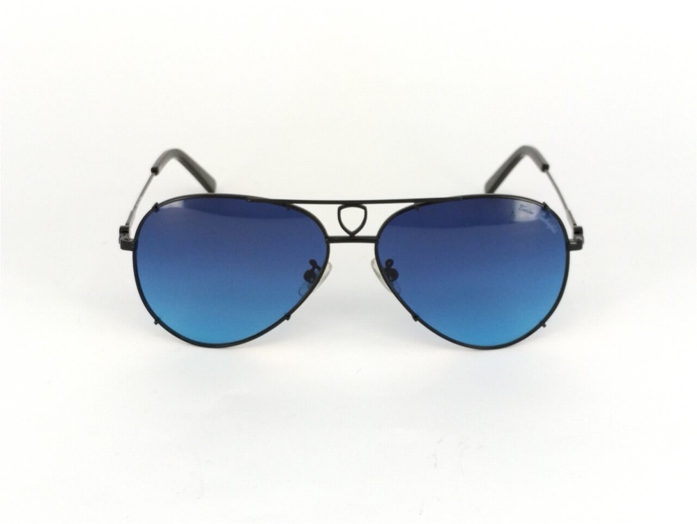 Солнцезащитные очки Tonino Lamborghini 752-03 AF FR Black-Metal Shaded Dark Blue