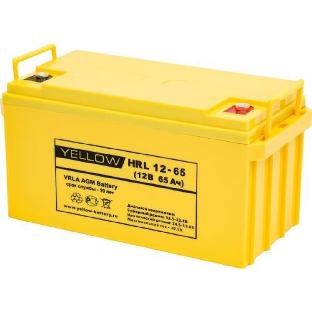 Аккумулятор YELLOW HRL 12-65