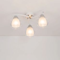 Citilux Кристи CL152130 Люстра потолочная Белая Хром