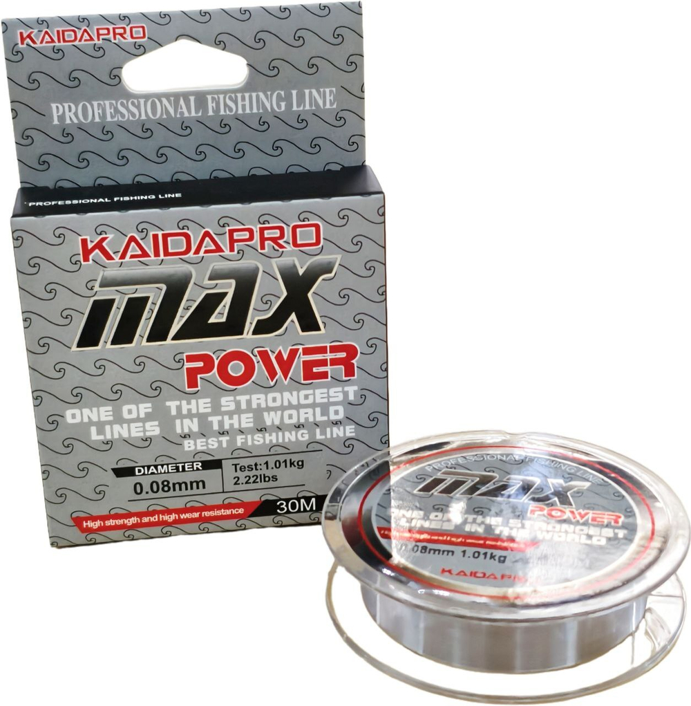 Леска зимняя Kaida Max Power 30м 0.14 мм