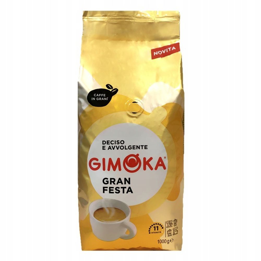 Кофе в зернах Gimoka Gran Festa 1 кг, 2 шт