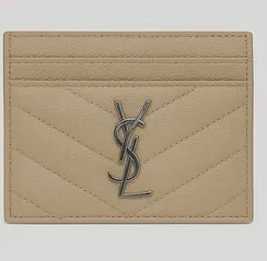 Держатель для карт Saint Laurent CASSANDRE MATELASSÉ GRAIN DE POUDRE