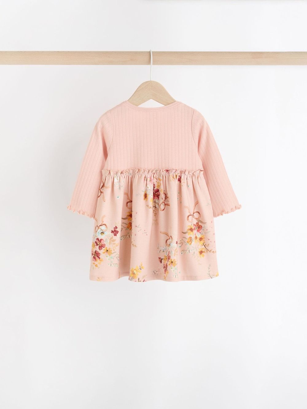 Платье для девочки Next B50-483, 2 шт, Розовый, Голубой