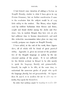 A grammar of the Bengali language. to which is added a selection of easy phrases and useful dialogues | Duncan Forbes