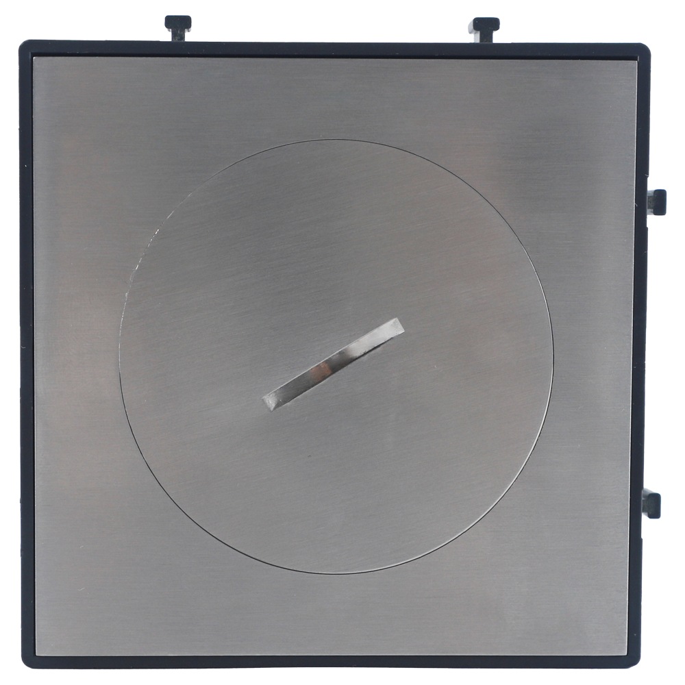 Лючок в пол 2 мод. (1 мод. 45х45 мм),  нержавеющая сталь,  IP65