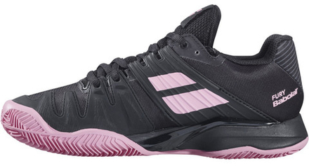 Женские Кроссовки теннисные Babolat Propulse Fury Clay Women - black/geranium pink