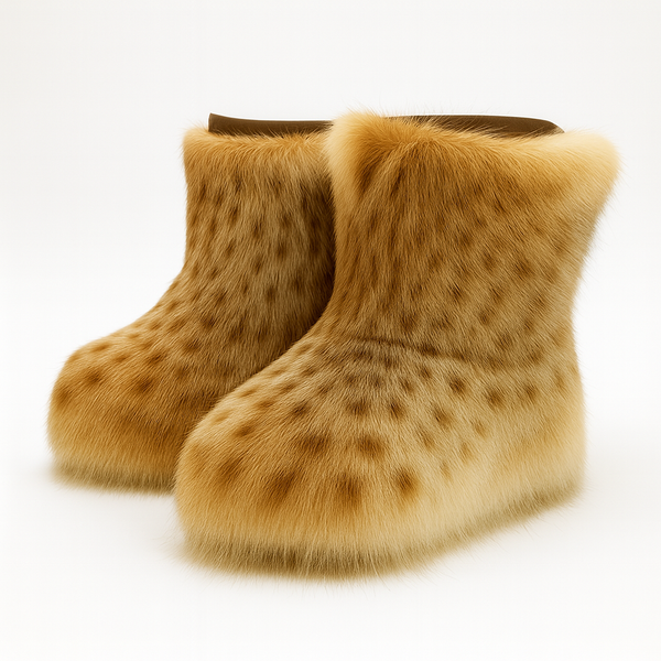 Унты укороченные женские из рыси