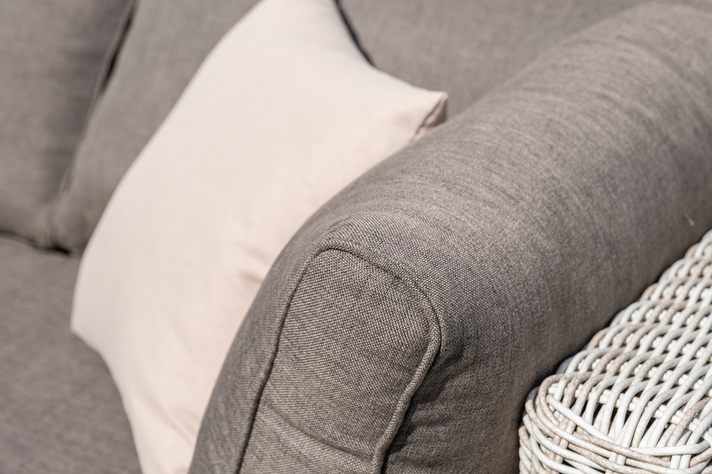 "Лунго" трансформирующаяся лаунж-зона из искусственного ротанга, цвет бежевый