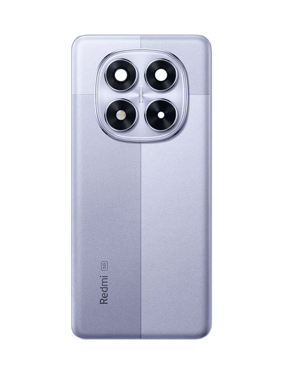 Задняя крышка для Xiaomi Redmi Note 14 Pro 5G фиолетовая (Aurora Purple) со стеклом камеры