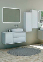 Тумба с раковиной Cezares Bellagio Moderno 100 с дверкой Bianco Opaco