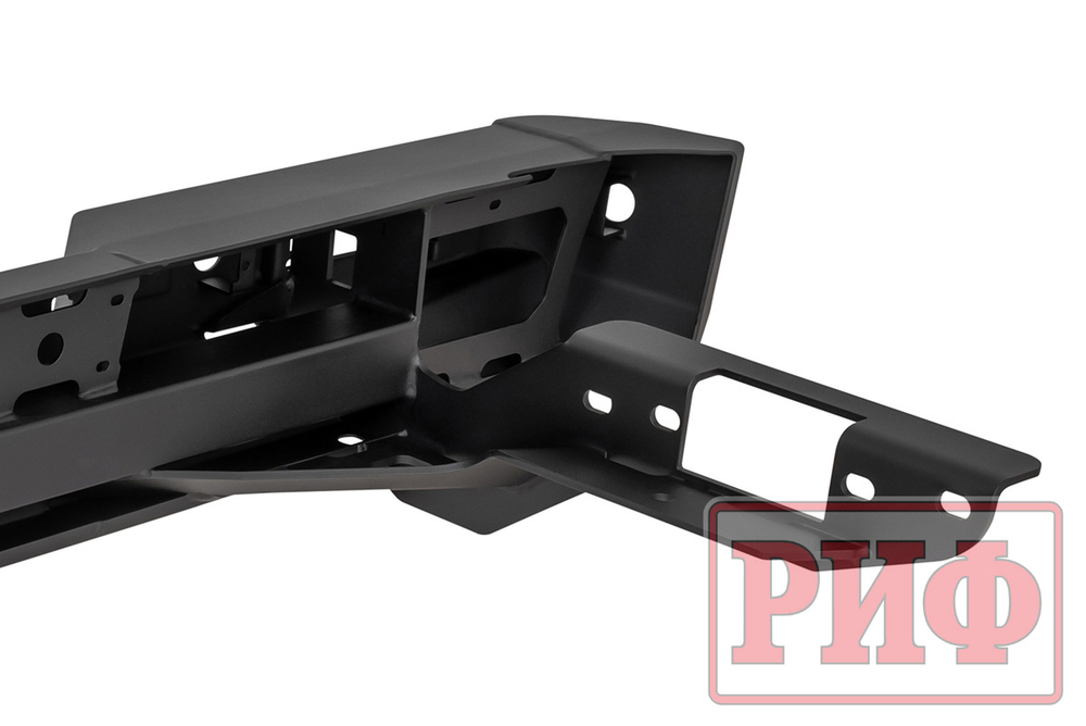 Бампер силовой задний JAC T8, SOLLERS ST8 с квадратом под фаркоп и фонарями РИФ