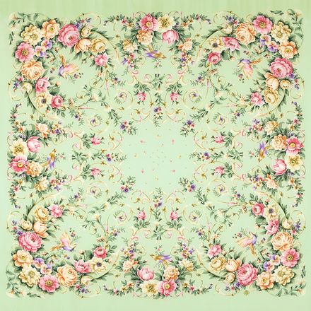 Павловопосадский платок Праздник души 1681-10