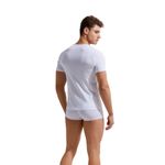 Мужская футболка белая с глубоким вырезом GAUVINE 5001