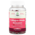 Nature's Craft, Жевательные мармеладки с коллагеном и биотином, малина, 90 жевательных таблеток