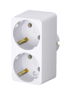 Разветвитель для розетки двойник ФОТОН 16А с заземлением