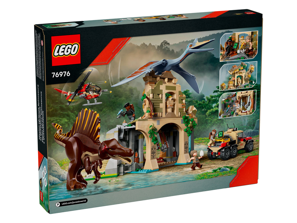 LEGO Jurassic World 76976 «Спинозавр и кетцалькоатль: воздушная миссия» — динозавры и экшн