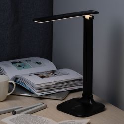 Настольный светильник ЭРА NLED-510-8W-BK светодиодный аккумуляторный черный